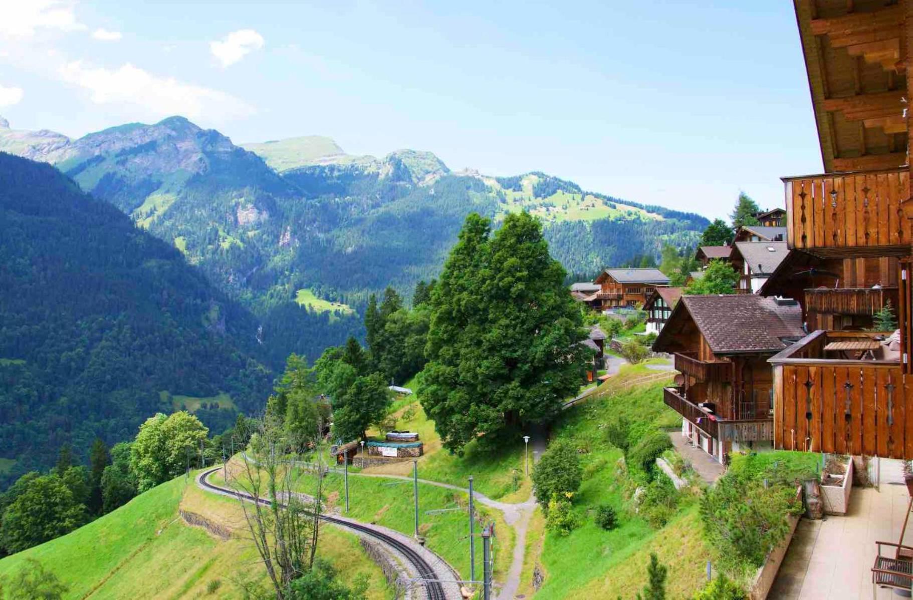 Holiday Flat #1, Chalet Aberot, Wengen, Switzerland エクステリア 写真