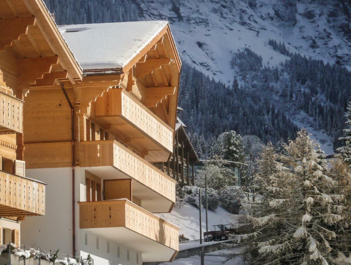 Holiday Flat #1, Chalet Aberot, Wengen, Switzerland エクステリア 写真