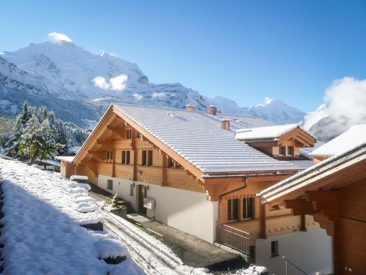 Holiday Flat #1, Chalet Aberot, Wengen, Switzerland エクステリア 写真
