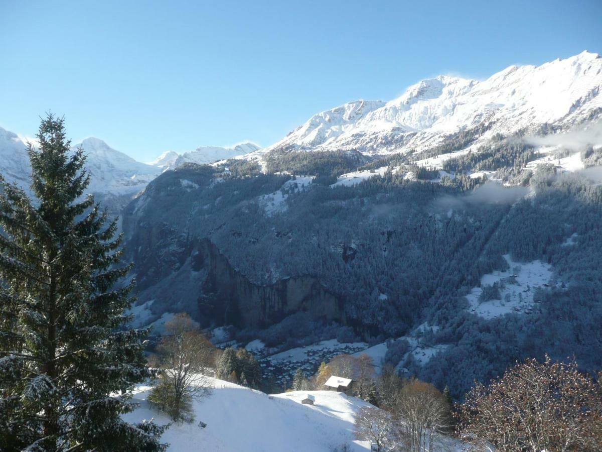 Holiday Flat #1, Chalet Aberot, Wengen, Switzerland エクステリア 写真