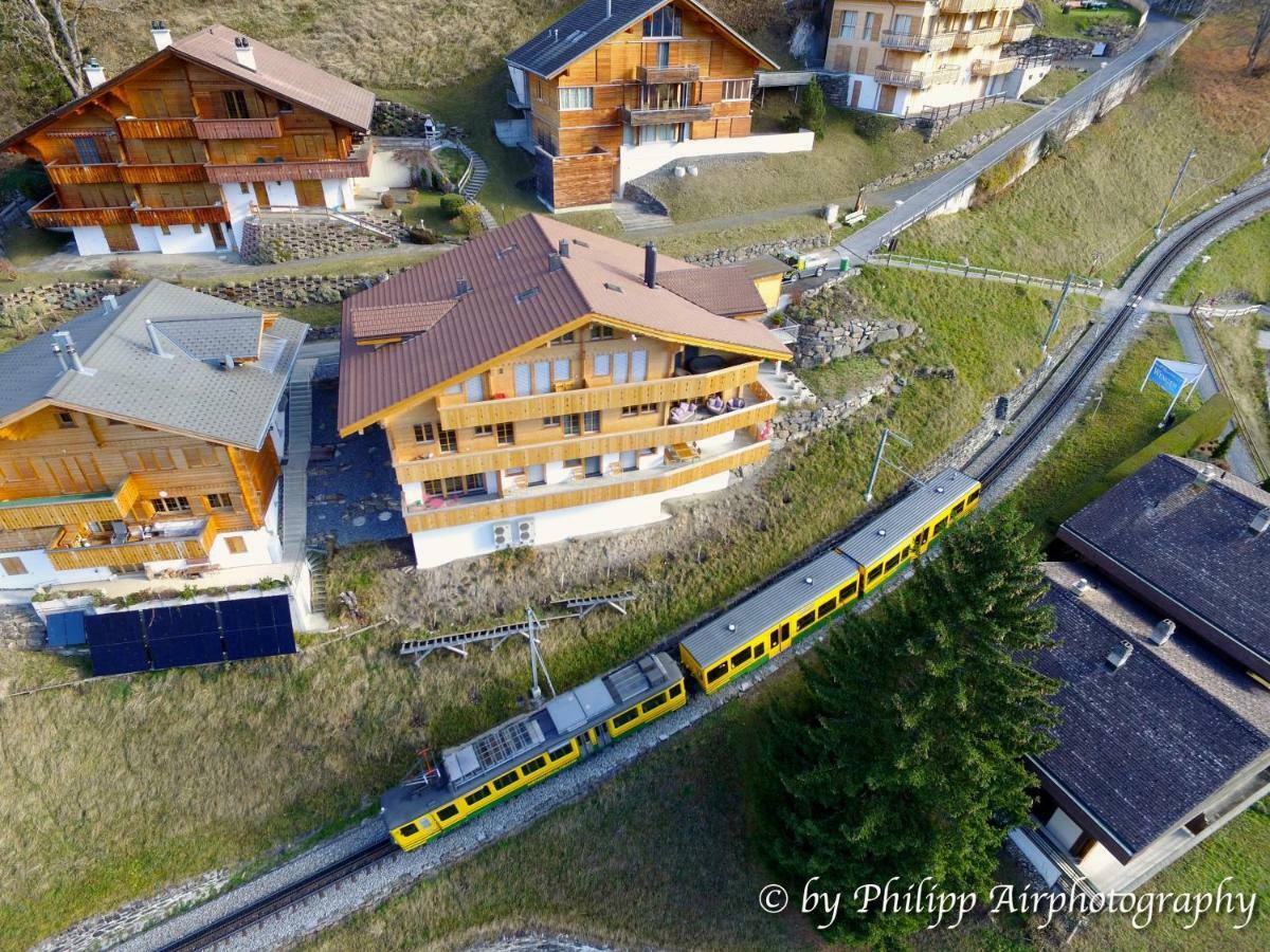 Holiday Flat #1, Chalet Aberot, Wengen, Switzerland エクステリア 写真